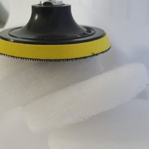 ** D I Y ** Velcro Disc and 4 Pads (4.5 inch Glass Restore Scrub Kit)